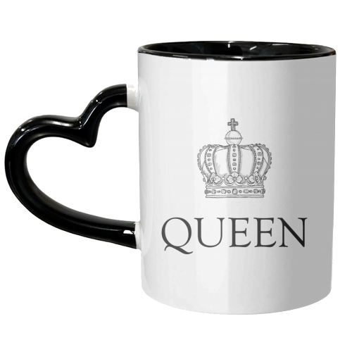 Queen Crown - unique mug by Adam Regester