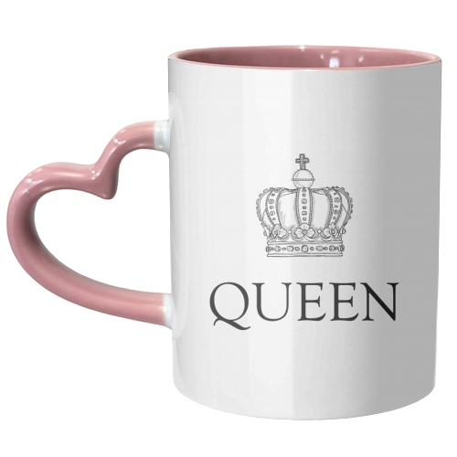 Queen Crown - unique mug by Adam Regester