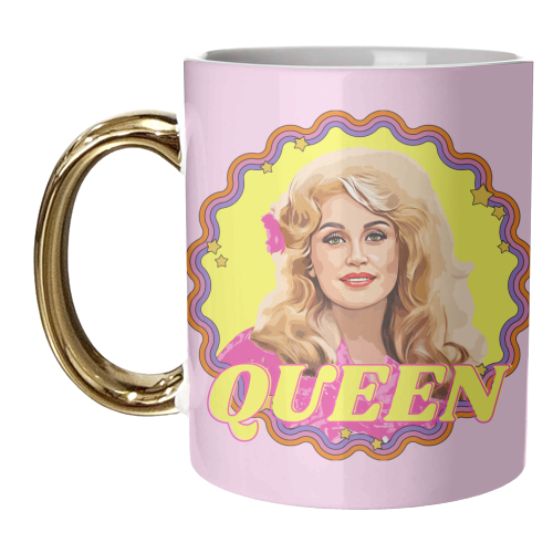 Queen Dolly - unique mug by DOLLY WOLFE