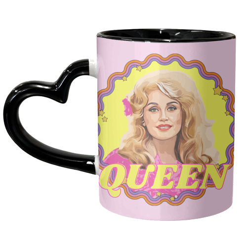 Queen Dolly - unique mug by DOLLY WOLFE
