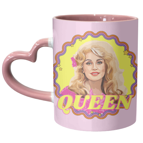 Queen Dolly - unique mug by DOLLY WOLFE