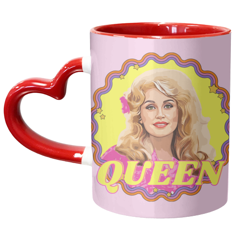 Queen Dolly - unique mug by DOLLY WOLFE