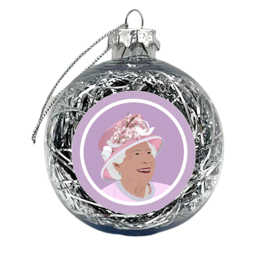 Queen Elizabeth ii - xmas bauble by Pink and Pip