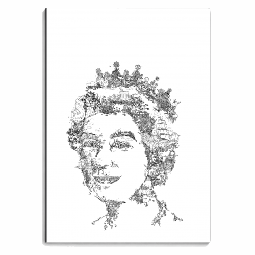 Queen Elizabeth II - personalised A4, A5, A6 notebook by Vas