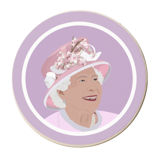 Queen Elizabeth ii - personalised beer coaster by Pink and Pip