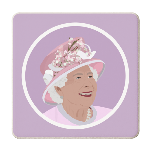 Queen Elizabeth ii - personalised beer coaster by Pink and Pip