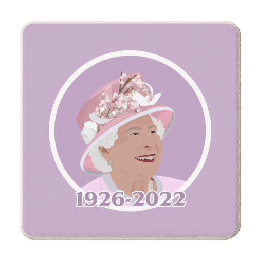 Queen Elizabeth ii (with date) - personalised beer coaster by Pink and Pip