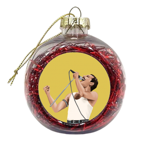 Queen Freddie - xmas bauble by Sarah Wilkinson