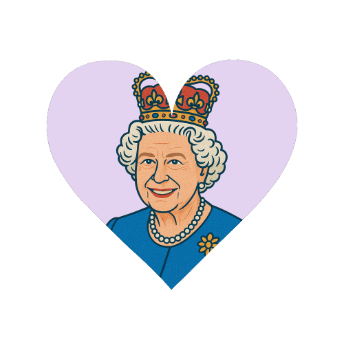 Queen Lizzie - Magnet by Ms Doodle