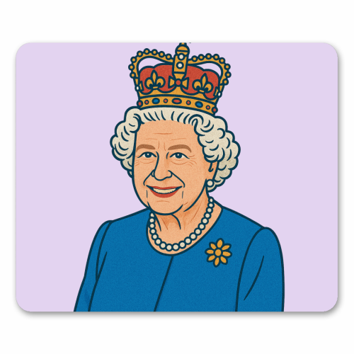 Queen Lizzie - mouse mat by Ms Doodle