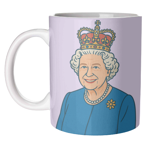 Queen Lizzie - unique mug by Ms Doodle