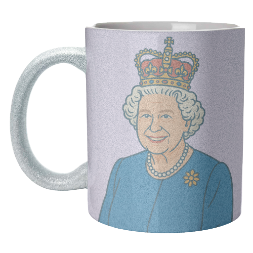 Queen Lizzie - unique mug by Ms Doodle