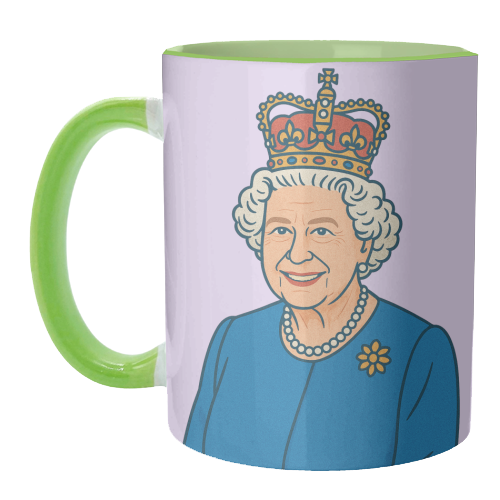 Queen Lizzie - unique mug by Ms Doodle