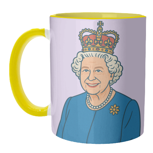 Queen Lizzie - unique mug by Ms Doodle