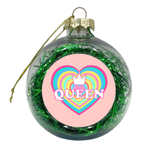 Queen Love - xmas bauble by Adam Regester