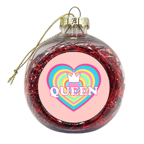 Queen Love - xmas bauble by Adam Regester