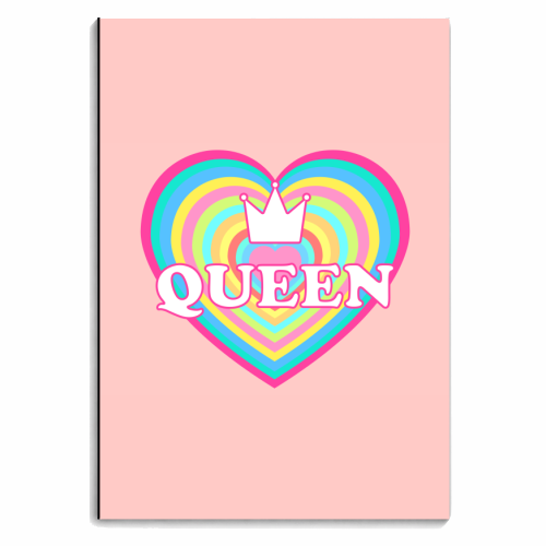 Queen Love - personalised A4, A5, A6 notebook by Adam Regester