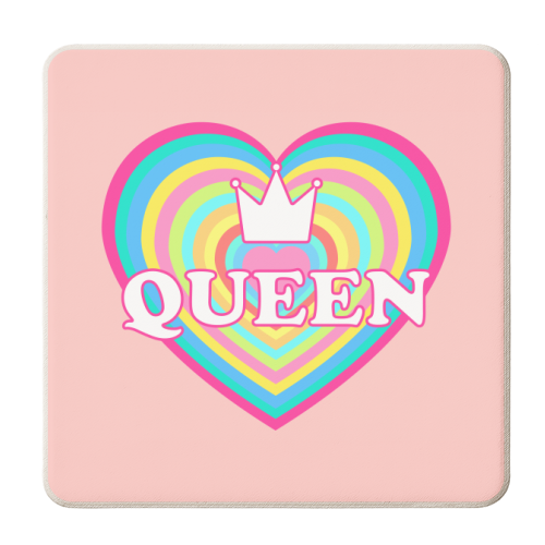 Queen Love - personalised beer coaster by Adam Regester