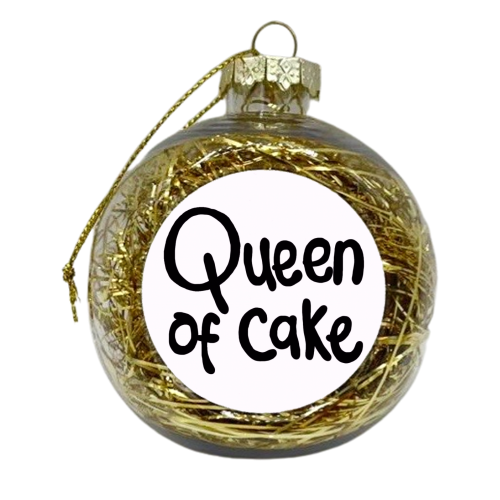 Queen of Cake - xmas bauble by Emma Donovan