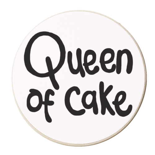 Queen of Cake - personalised beer coaster by Emma Donovan