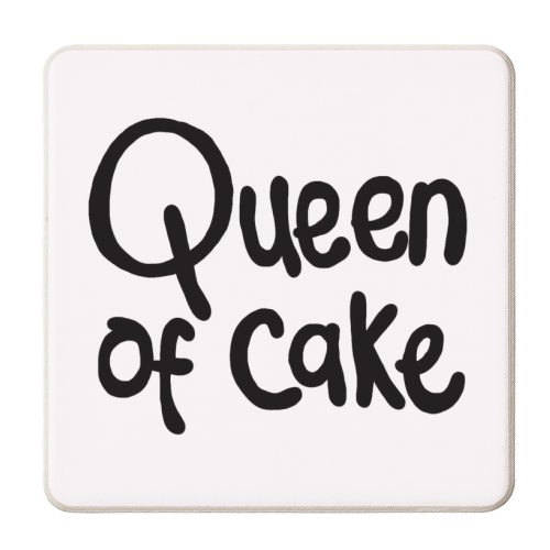 Queen of Cake - personalised beer coaster by Emma Donovan