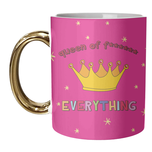 Queen Of Everything - unique mug by Laura Lonsdale
