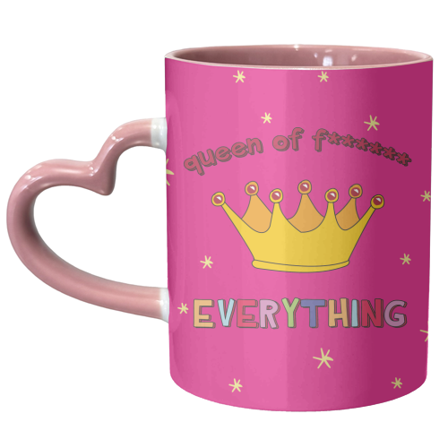 Queen Of Everything - unique mug by Laura Lonsdale