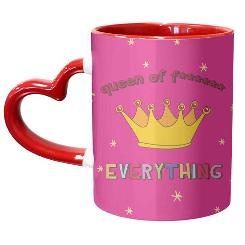 Queen Of Everything - unique mug by Laura Lonsdale