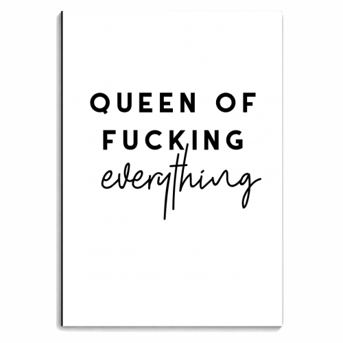 Queen of fucking everything - personalised A4, A5, A6 notebook by The 13 Prints