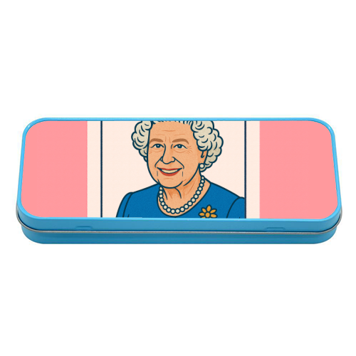 Queen of our Hearts - tin pencil case by Ms Doodle