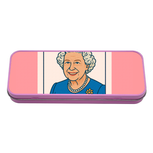 Queen of our Hearts - tin pencil case by Ms Doodle