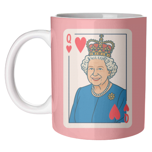 Queen of our Hearts - unique mug by Ms Doodle