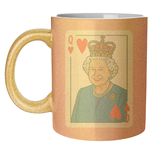 Queen of our Hearts - unique mug by Ms Doodle