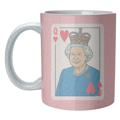 Queen of our Hearts - unique mug by Ms Doodle