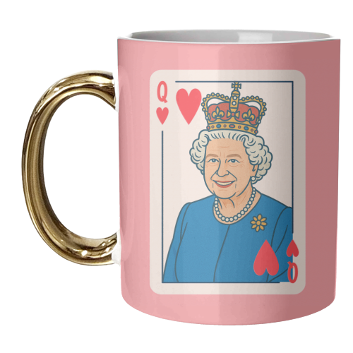 Queen of our Hearts - unique mug by Ms Doodle