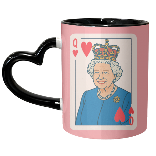 Queen of our Hearts - unique mug by Ms Doodle