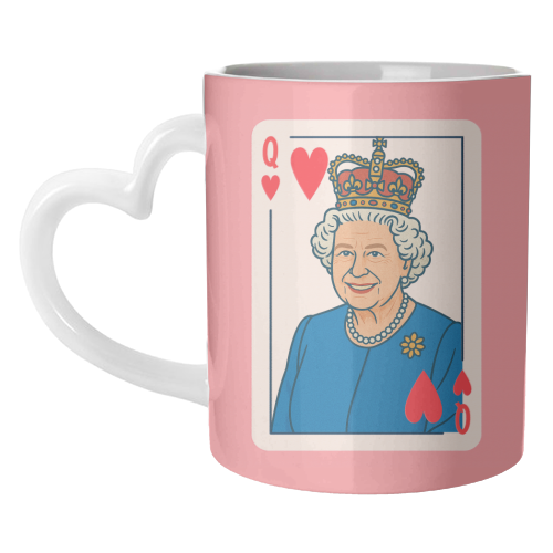 Queen of our Hearts - unique mug by Ms Doodle