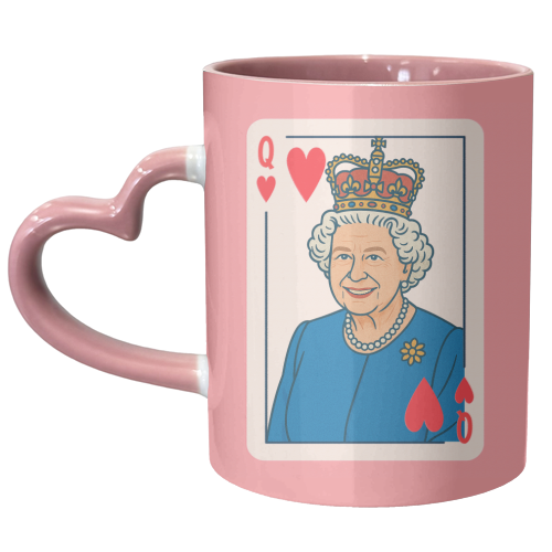 Queen of our Hearts - unique mug by Ms Doodle