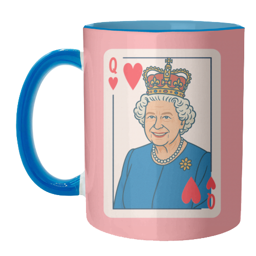 Queen of our Hearts - unique mug by Ms Doodle