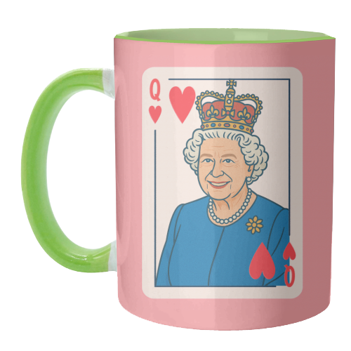 Queen of our Hearts - unique mug by Ms Doodle