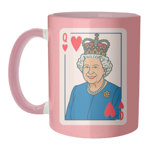 Queen of our Hearts - unique mug by Ms Doodle