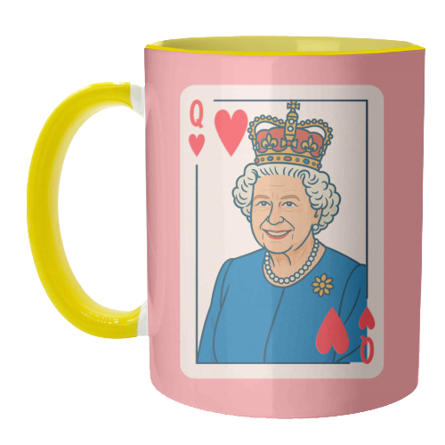 Queen of our Hearts - unique mug by Ms Doodle