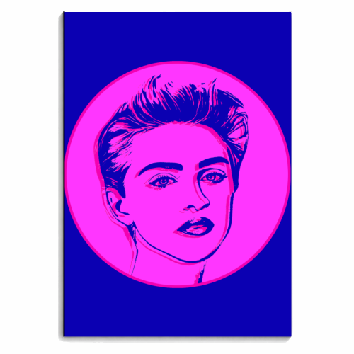 Queen of Pop LINE ART - personalised A4, A5, A6 notebook by DOLLY WOLFE
