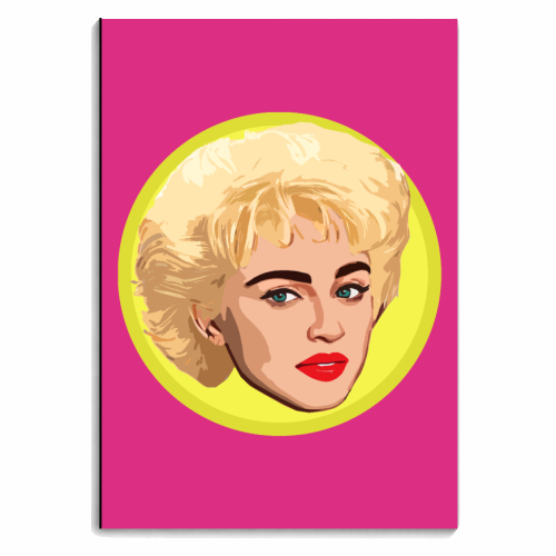 Queen of Pop on Purple - personalised A4, A5, A6 notebook by DOLLY WOLFE
