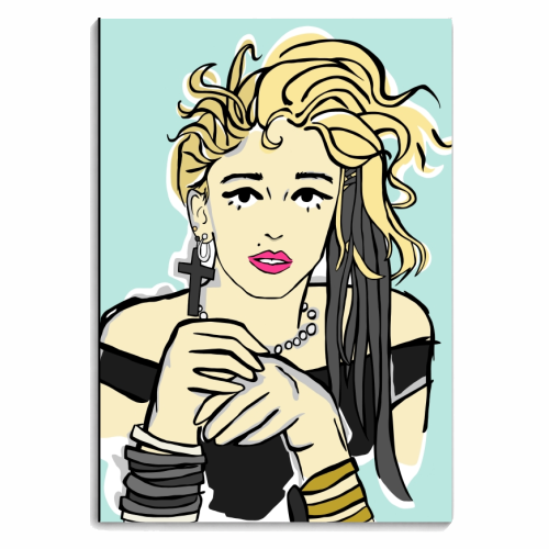 Queen of Pop - personalised A4, A5, A6 notebook by Bec Broomhall