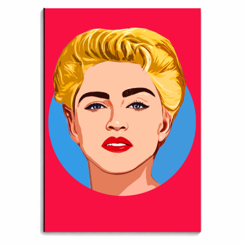 Queen of Pop - personalised A4, A5, A6 notebook by DOLLY WOLFE