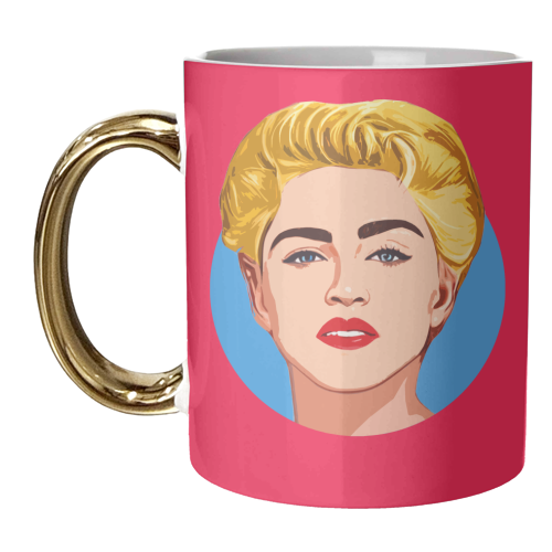 Queen of Pop - unique mug by DOLLY WOLFE