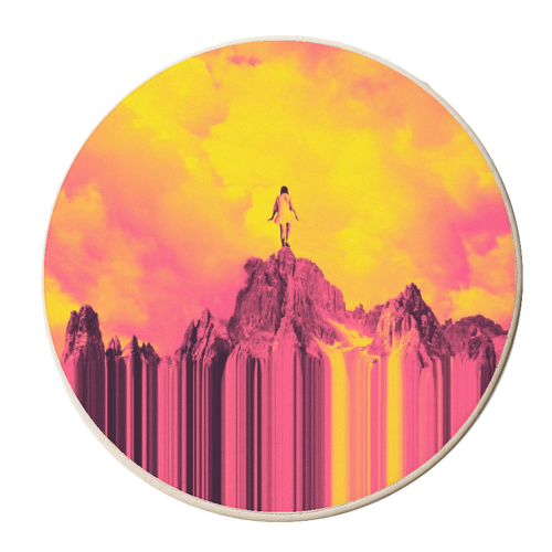 Queen Of The Clouds - personalised beer coaster by taudalpoi