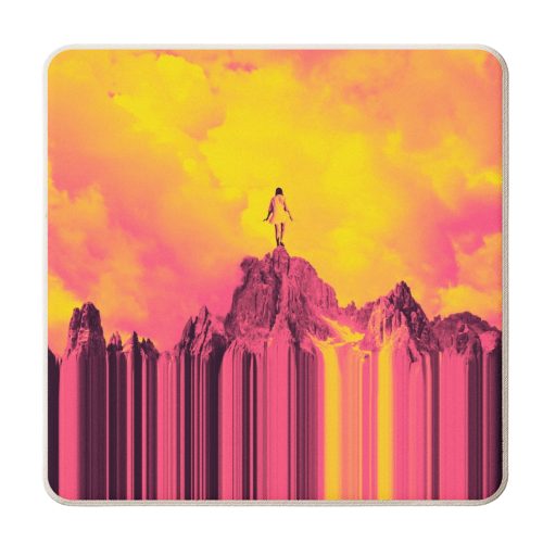 Queen Of The Clouds - personalised beer coaster by taudalpoi