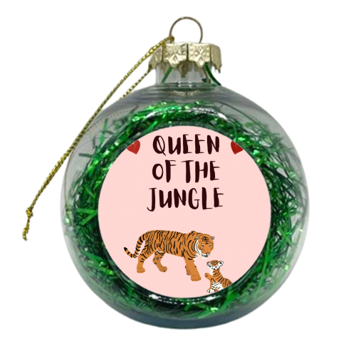 Queen of the Jungle - xmas bauble by Rock and Rose Creative